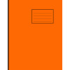 Notes Exercise Book 9" x 7" (230x180) 80 pages 7mm Squares Orange Cover - Pack of 100