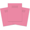 RHINO 9 x 7 Exercise Book 80 Page, Pink, B (Pack 100)