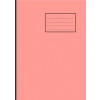 Notes Exercise Book A4 64 pages 15mm Ruled Pink Cover  - Pack of 50