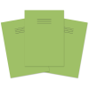 RHINO A4 Exercise Book 80 Page, Light Green, F8/B (Pack 50)