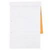 Rhino Refill Pad A4 80 Leaves 6mm Ruled & Margin Orange Cover (Pack of 6)