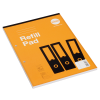 Rhino Refill Pad A4 80 Leaves 6mm Ruled & Margin Orange Cover (Pack of 6)