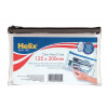 Helix Clear Pencil Case - Assorted (125mm x 200mm) Pack of 12