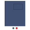 Notes Exercise Book 8" x 6.5"(205x165) 48 pages 12mm Ruled Dark Blue Cover - Pack of 100