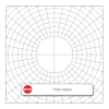 100 Sheets Polar Graph Circle 10mm