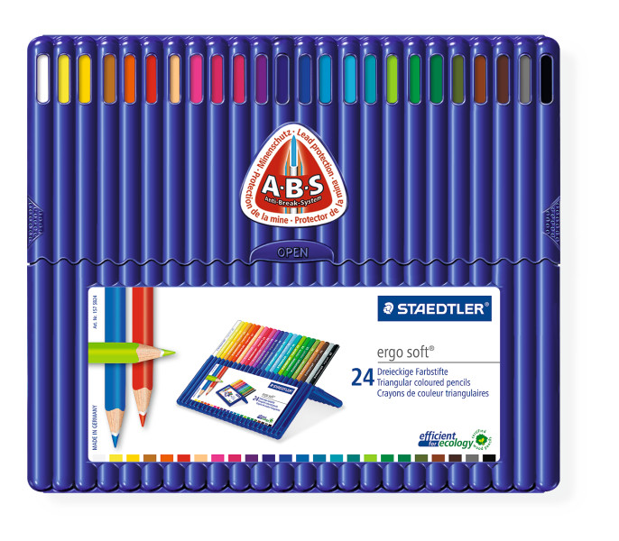 Staedtler Ergosoft Coloured Pencils Assorted Pack of 24