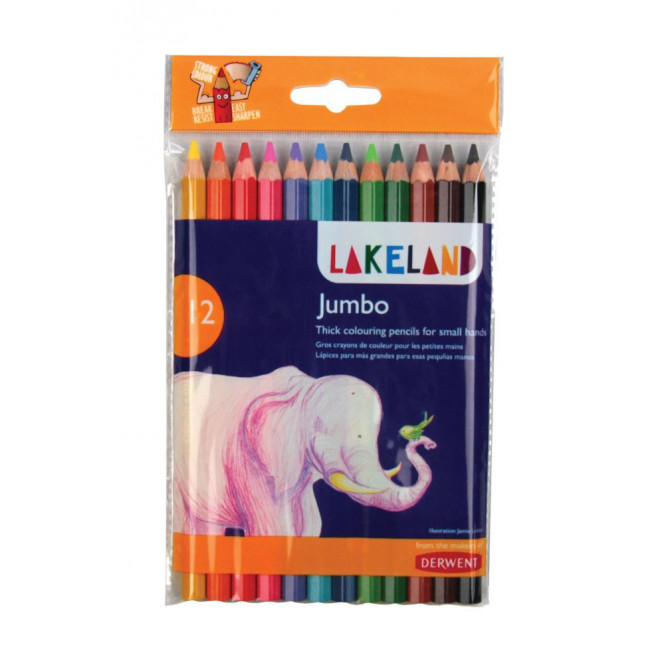 LakelandJumboColouringPencilsAssortedPackof12