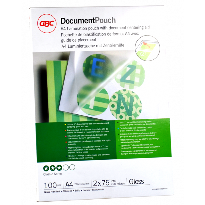 GBCLaminatingPouchesA4200MicronMatt(3740491)